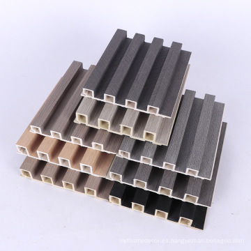 Venta caliente materiales de construcción de madera y plástico Cpmposite WPC panel de pared 170x25mm